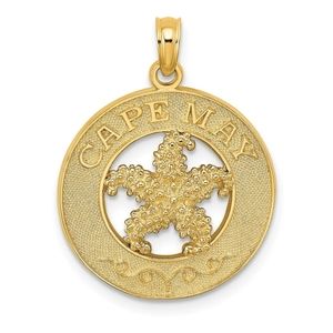 14K Gold Cape May Pendant